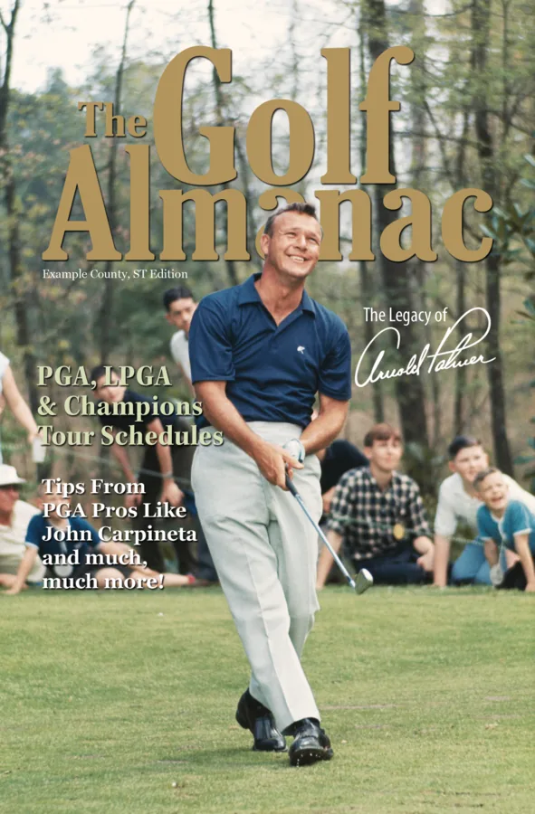 The Golf Almanac cover featuring Arnold Palmer