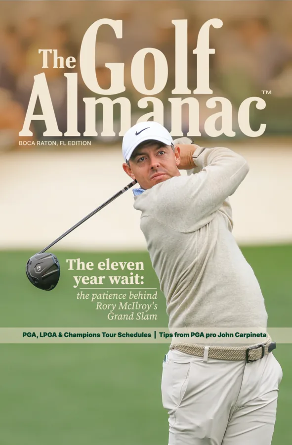 2027 The Golf Almanac cover featuring Rory McIlroy